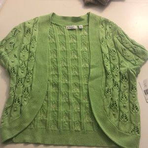 Lime green cardigan